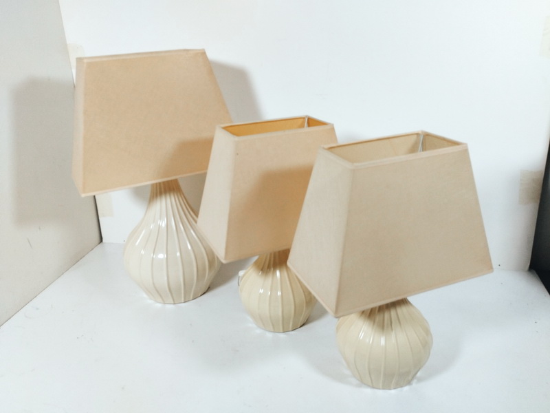 conjunto lampara sobremesa 35-58x36x22 25-43x30x18 3u